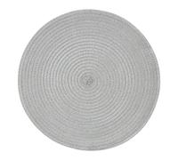Premier Housewares Round Silver Thread Woven Placemat