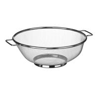 Premier Housewares Round Stainless Steel Sieve With Dual Handles | Fine Mesh Metal Sieve Colander For Kitchen Use | Sturdy Steel Colander Strainer For Draining Ingredients