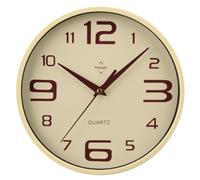 Premier Housewares Round Wall Clock - Cream, 4 cm l x 25 cm w x 25 cm h