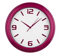 Premier Housewares Round Wall Clock - Raspberry