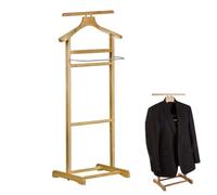 Premier Housewares Rubberwood Clothes Valet | Coat & Trousers Racks