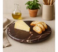 Premier Housewares Salmo Red Marble Round Chopping And Serving Board