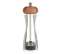Premier Housewares Pepper Mills Grinders Ceramic Metal Pepper Grinder Pepper Mill Acrylic Mill Grinder Black Pepper Mill Pepper Grinder Refillable,Small, Copper