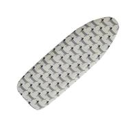 Premier Housewares Sausage Dog Ironing Board Cover, 125 x 48 cm Cotton Cover, Snug Fit and Easy Installation for Standard Boards, Grey