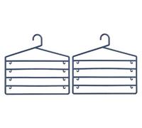 Plastic Trouser Organiser - Indigo, Set of 2
