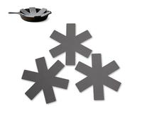 Premier Housewares Set of 3 Grey Felt Pan Protectors|Non-Stick Cookware Pads For Preventing Flaking|Pan Separators For Scratch-Free Stacking|Ideal for Frying Pans, Skillets & Pots