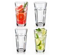 Premier Housewares Set of Four Hi Ball Glasses | 500ml Drinking Glasses