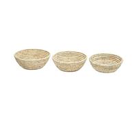 Interiors by Premier Set Of Three Palm Leaf Baskets
