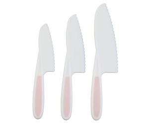 Premier Housewares Set of Three Zing Pastel Pink Knives
