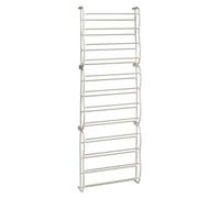 Stylish Over Door Cream 12 Tier Shoe Rack, Spacious Shoe Drawer Organizer For Bedroom, Sleek Storage Rack Premier Housewares Cream One Size