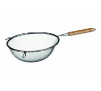 Premier Housewares Sieve with Wooden Handle, 20 cm - Stainless Steel