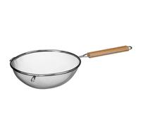 Premier Housewares Sieve with Wooden Handle, Stainless Steel, 24.5 cm