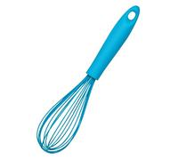 Premier Housewares Silicone Kitchen Whisk - Heat Resistant Non-Stick Safe Hand Whisk with Hanging Hole, Blue