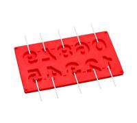 Premier Housewares Silicone Mould Set Red Cake Pop Tray for Baking Starfish Shape Silicone Case for 10 with 20 Sticks 1 x 29 x 17