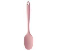 Premier Housewares Silicone Spoon Light Pink Slip Free Grip Heat resistant Spoon Set Dishwasher Safe Hanging Loop Spoons 5 x 2 x 28