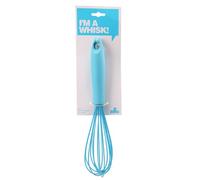 Premier Housewares Silicone Whisk / Hand Whisk / Hand Whisk Manual / Whisk with Hanging Loop - Blue