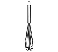 Premier Housewares Silicone Whisk with Stainless Steel Handle - Black