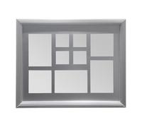 Premier Housewares Silver 9 Photo Multi Photo Frame