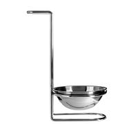 Premier Housewares Silver Spoon Rest Contemporary Design Utensil Rests For Cooking Spoons / Baking Stainless Steel Teaspoon Holder For Kitchen
