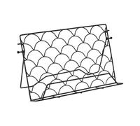 Premier Housewares Small Cookbook Stand, Matte Black Finish, Metal Wire, Black