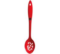 Premier Housewares Slotted Spoon with Soft Grip - Red