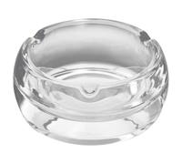 Premier Housewares Small Crystal Plain Ashtray | Crystal Cigar Holder
