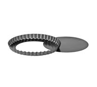 Premier Housewares Fluted Flan Tin, 20 cm, Grey