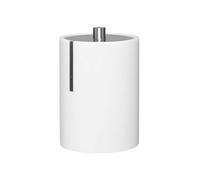 Premier Housewares Small Jars Stylish Cotton Bud Holder Ceramic Jar With Lid White Skincare Storage