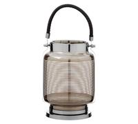 Premier Housewares Small Nickel Stripe Lantern