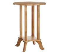 Premier Housewares Small Side Table Wooden Table Telephone Tables Living Room Corner Table Round Side Table 37 cm and height 54 cm