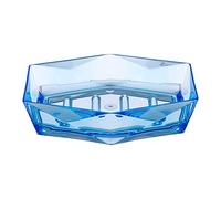 Premier Housewares Soap Dish Durable Dishes For Bathroom Blue Acrylic Dish With 3D Design Soaps Tray/Trays 12 x 4 x 15