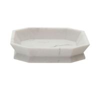 Premier Housewares Soap Dish Durable Dishes For Bathroom Grey Polyresin Dish With 3D Design Soaps Tray / Trays 10 x 3 x 13