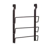 Premier Housewares Hanging Shelves 3 Tiered Wall Mounted Small Ladder Shelf Black Finish Iron Corner Shelf 7 x 24 x 36