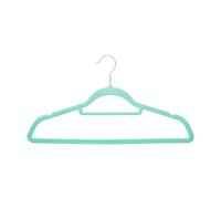 Premier Housewares Spectrum 10 Pc Turquoise Velvet Hanger Set