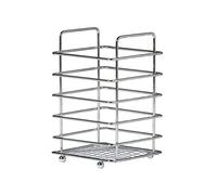 Premier Housewares Square Cutlery Caddy - Chrome