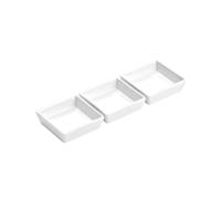 Square Entre Serving Dishes - White, Set of 3