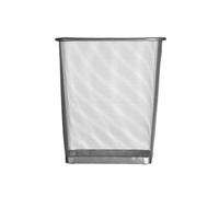 Premier Housewares Square Mesh Waste Bin - Silver