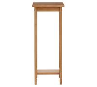 Premier Housewares Square Plant Stand, Tropical Hevea Wood - Natural