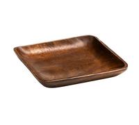 Premier Housewares Square Serving Dish | Wooden Tray for Snacks