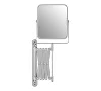 Premier Housewares Square Wall Mirror Silver Frame Long Wall Mounted Extending Mirrors 17 x 44 x 38