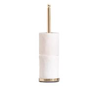 Premier Housewares Stable Gold Finish Toilet Roll Holder | Elegant Design Free Standing Toilet Roll Holders | Sturdy Paper Storage | Versatile Roll Holder With Gold Finish Base