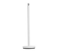 Premier Housewares Stable White Toilet Roll Holder | Elegant Design Free Standing Toilet Roll Holders | Sturdy Paper Storage | Versatile Toilet Roll Holder With White Base