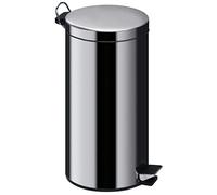Premier Housewares Stainless Steel Pedal Bin, 30 L, silver