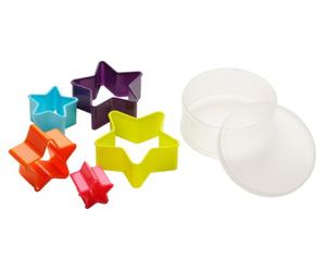 Premier Housewares Star Shaped Cutters - Multicoloured, Set of 5