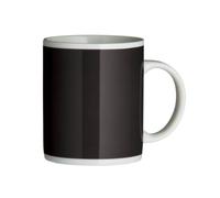 Premier Housewares Straight Sided Porcelain Mug, 11 oz - Black