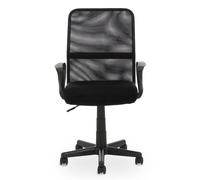 Interiors By PH Home Office Chair Black Square Back, Black