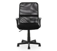 Premier Housewares Stratford Black Chair/Computer Chairs For Home/Desk Chair Set For Your Office/Reclining Home Office Chair/Comfy Computer Chair Upholstered /W60 X D59 X H96cm.