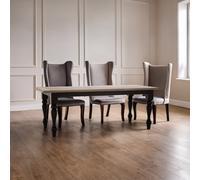 Premier Housewares Striking Dining Table, Visually Appealed Small Dining Table, Timeless Style Kitchen Table For Dinner