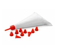 Premier Housewares Stunning Design Cake Decorating Set With 10 Plastic Nozzles | Creative Decorating Set For Kids Birthday Parties | Durable Cake Kit | Easy To Use Decorating Kit