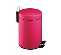 Premier Housewares Stylish Design 3Ltr Turqoise Pedal Bin, Compact Composite Bin For Kitchen, Convenient Bin With Handle in Pink Premier Housewares Pink